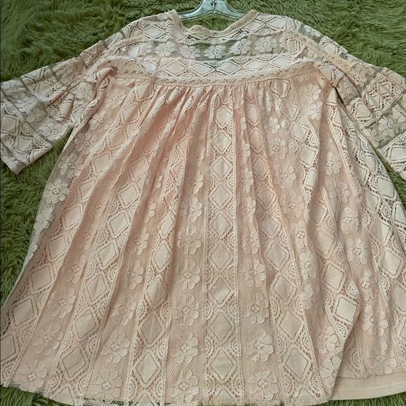 Sz SM Umgee Pink‎ Lace Dress - Picture 5 of 5